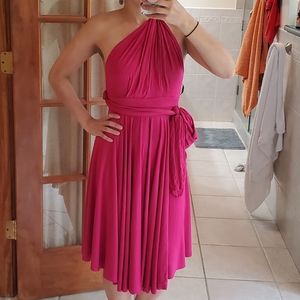 Fuscia infinity dress